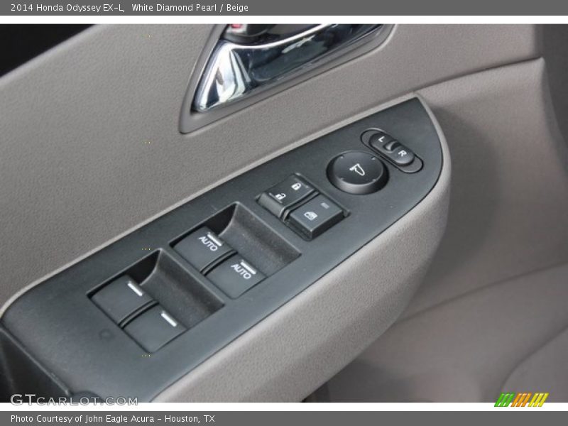 White Diamond Pearl / Beige 2014 Honda Odyssey EX-L
