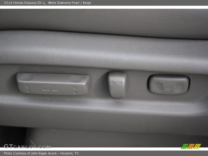 White Diamond Pearl / Beige 2014 Honda Odyssey EX-L