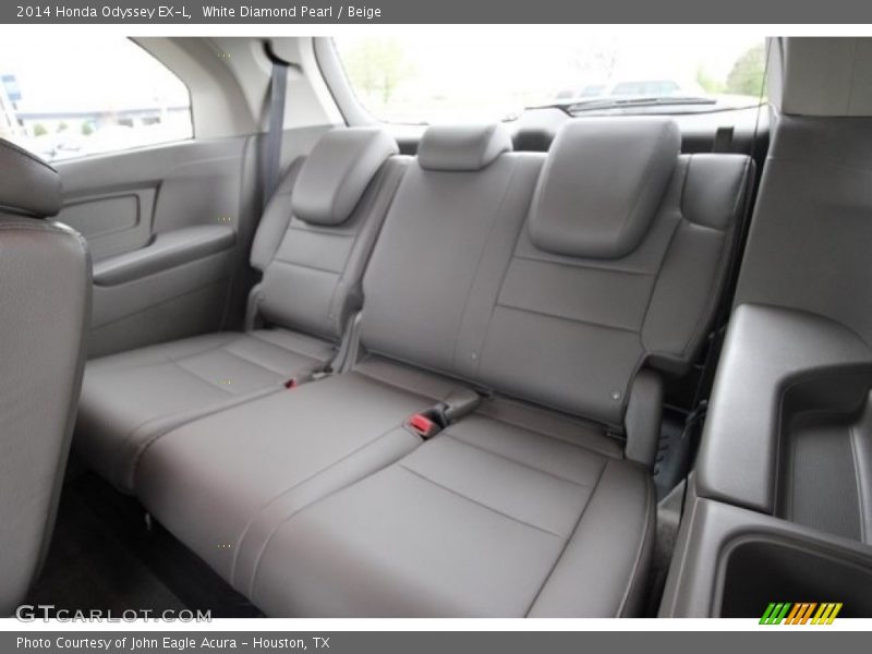 White Diamond Pearl / Beige 2014 Honda Odyssey EX-L