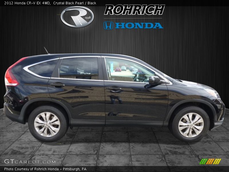 Crystal Black Pearl / Black 2012 Honda CR-V EX 4WD