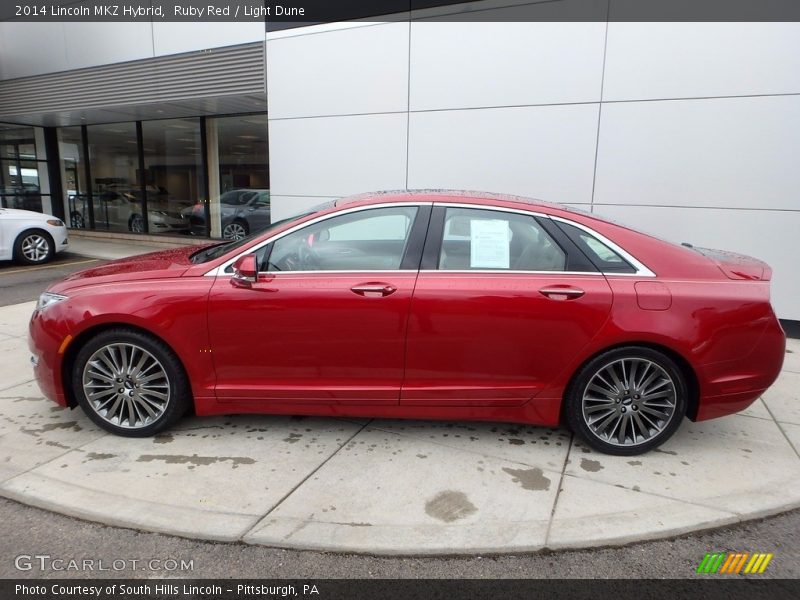 Ruby Red / Light Dune 2014 Lincoln MKZ Hybrid