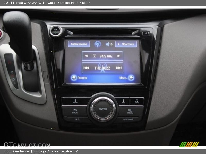 White Diamond Pearl / Beige 2014 Honda Odyssey EX-L