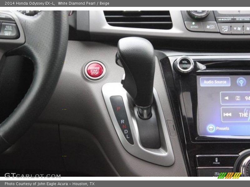 White Diamond Pearl / Beige 2014 Honda Odyssey EX-L