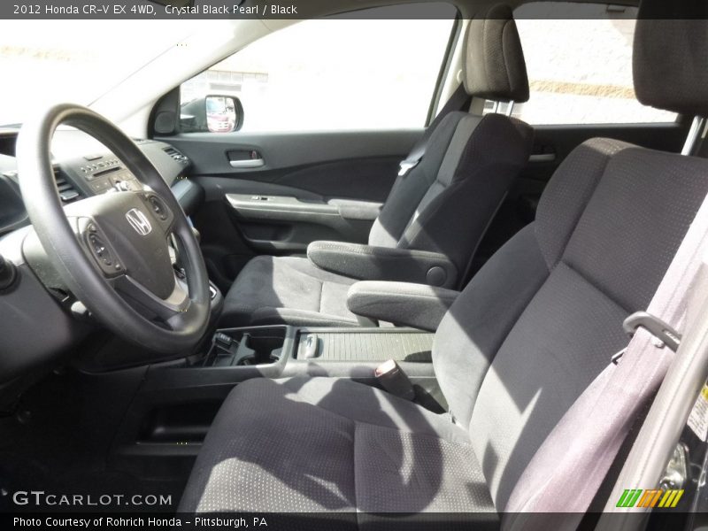 Crystal Black Pearl / Black 2012 Honda CR-V EX 4WD
