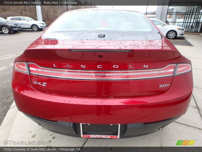 Ruby Red / Light Dune 2014 Lincoln MKZ Hybrid