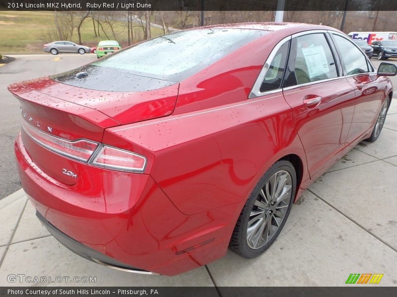 Ruby Red / Light Dune 2014 Lincoln MKZ Hybrid