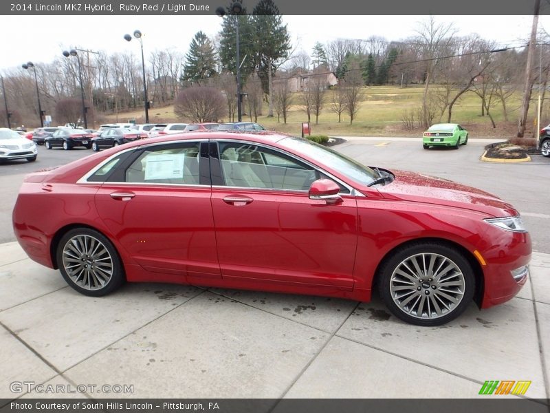 Ruby Red / Light Dune 2014 Lincoln MKZ Hybrid