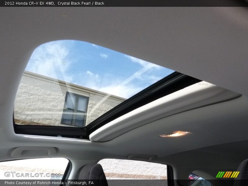 Crystal Black Pearl / Black 2012 Honda CR-V EX 4WD