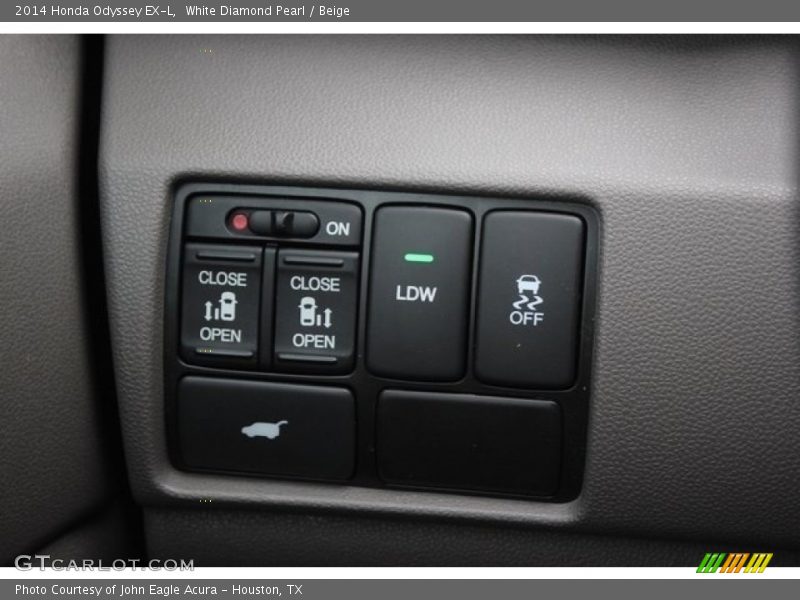 White Diamond Pearl / Beige 2014 Honda Odyssey EX-L