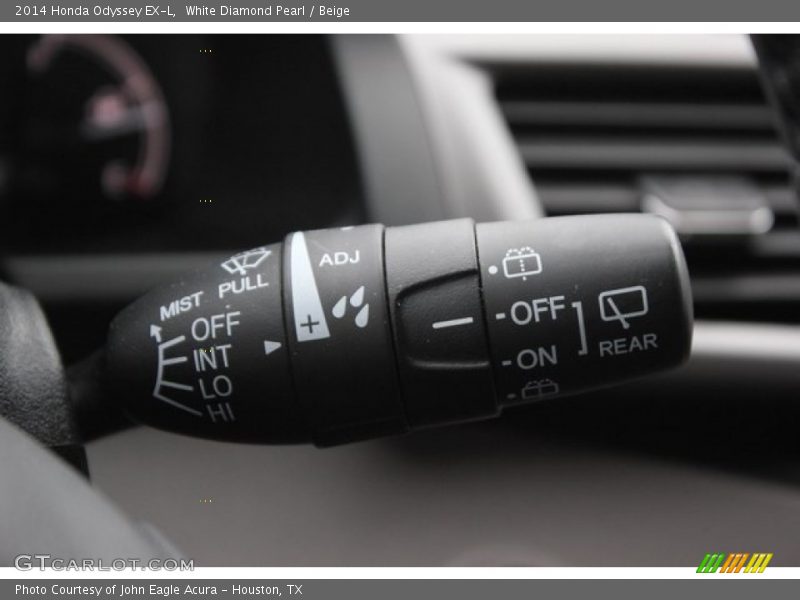 White Diamond Pearl / Beige 2014 Honda Odyssey EX-L