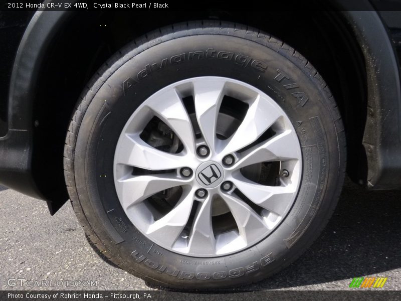 Crystal Black Pearl / Black 2012 Honda CR-V EX 4WD