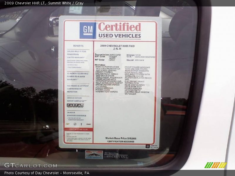 Summit White / Gray 2009 Chevrolet HHR LT