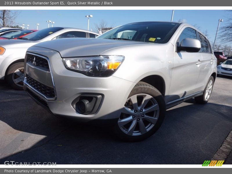 Quick Silver Metallic / Black 2013 Mitsubishi Outlander Sport ES