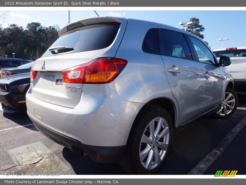 Quick Silver Metallic / Black 2013 Mitsubishi Outlander Sport ES