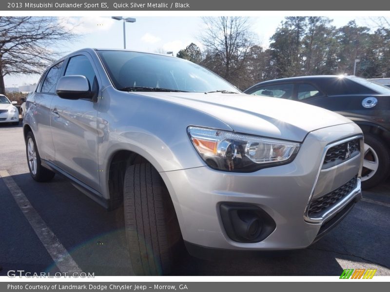 Quick Silver Metallic / Black 2013 Mitsubishi Outlander Sport ES