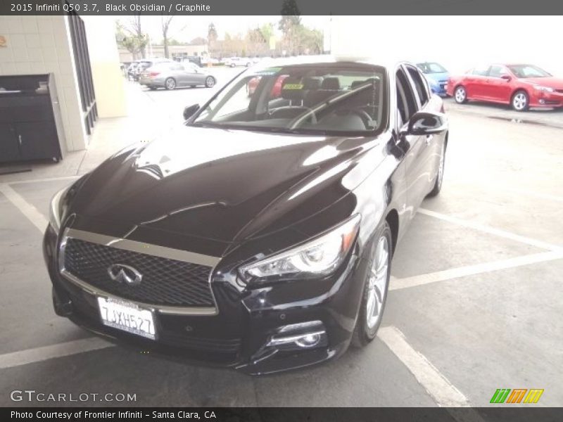 Black Obsidian / Graphite 2015 Infiniti Q50 3.7