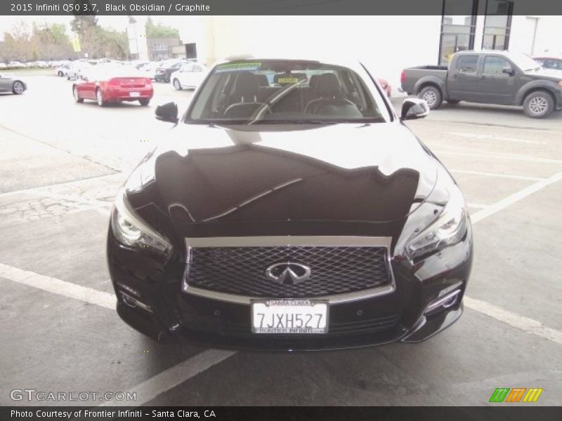 Black Obsidian / Graphite 2015 Infiniti Q50 3.7