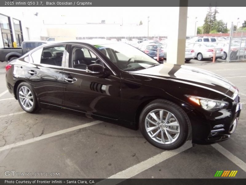 Black Obsidian / Graphite 2015 Infiniti Q50 3.7