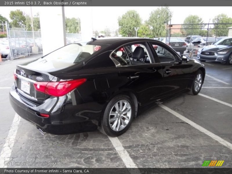 Black Obsidian / Graphite 2015 Infiniti Q50 3.7