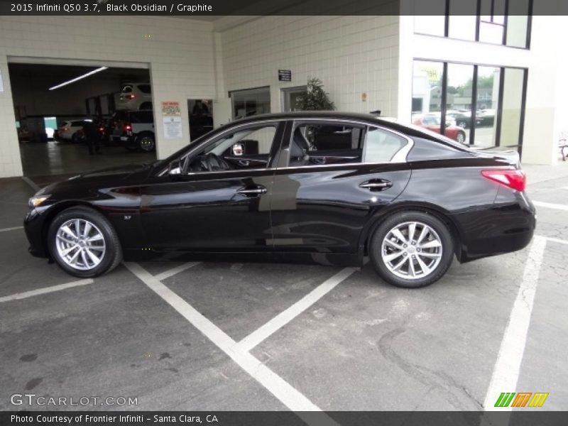 Black Obsidian / Graphite 2015 Infiniti Q50 3.7