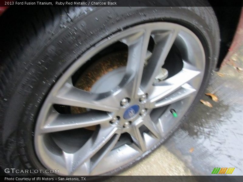 Ruby Red Metallic / Charcoal Black 2013 Ford Fusion Titanium