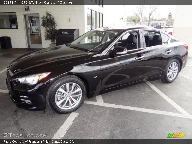 Black Obsidian / Graphite 2015 Infiniti Q50 3.7