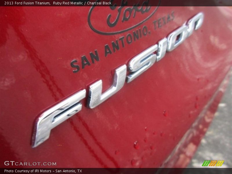 Ruby Red Metallic / Charcoal Black 2013 Ford Fusion Titanium