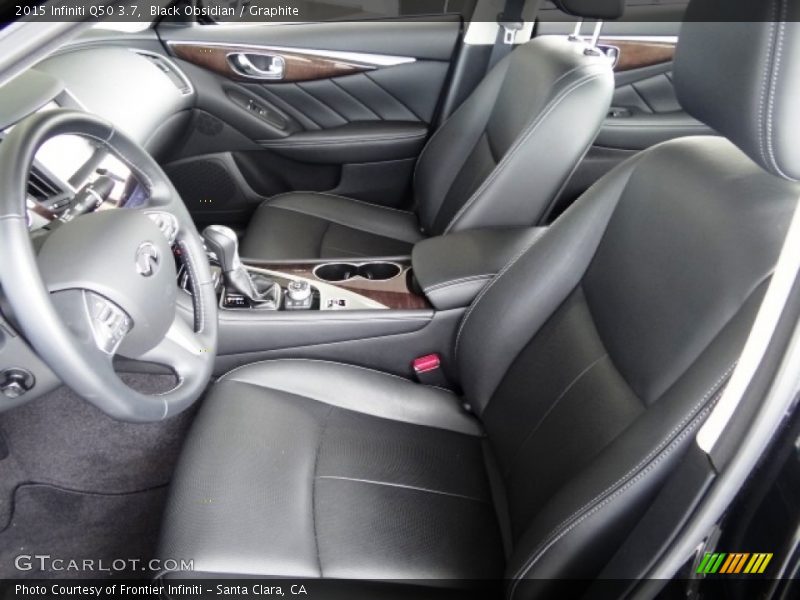 Black Obsidian / Graphite 2015 Infiniti Q50 3.7