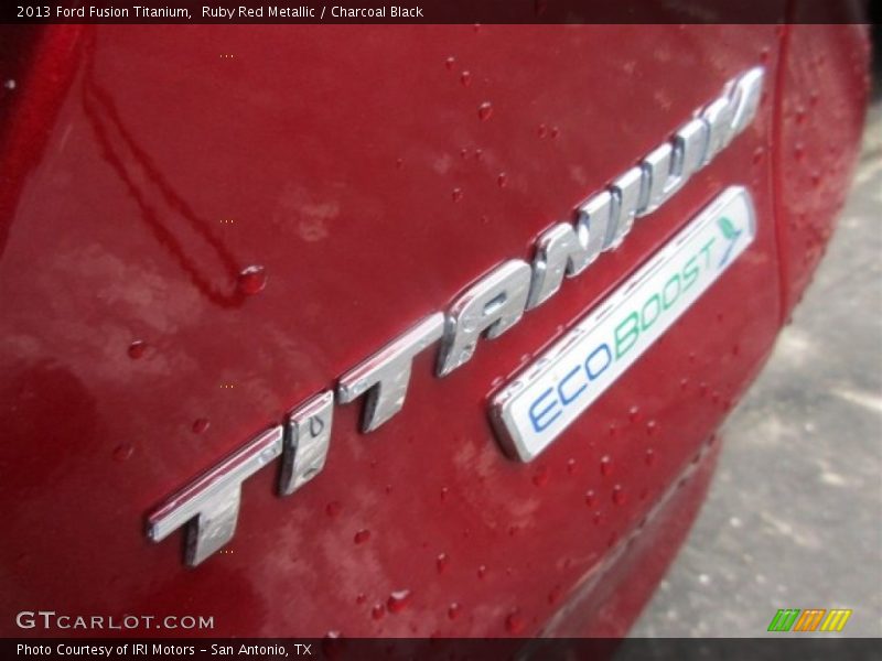 Ruby Red Metallic / Charcoal Black 2013 Ford Fusion Titanium