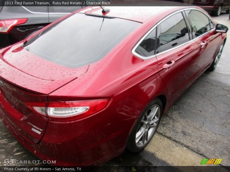 Ruby Red Metallic / Charcoal Black 2013 Ford Fusion Titanium