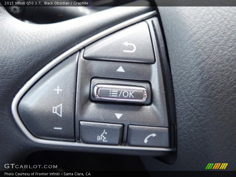 Black Obsidian / Graphite 2015 Infiniti Q50 3.7