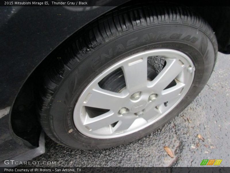 Thunder Gray / Black 2015 Mitsubishi Mirage ES