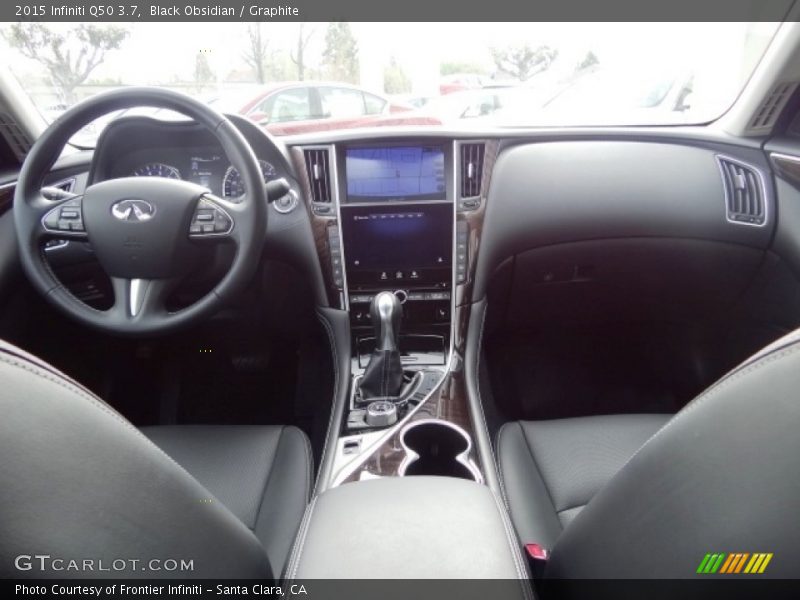 Black Obsidian / Graphite 2015 Infiniti Q50 3.7