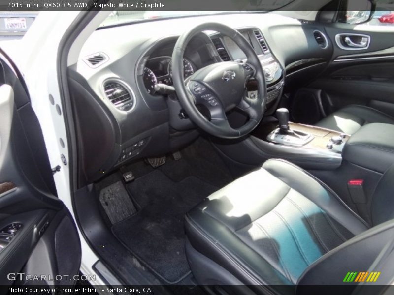 Majestic White / Graphite 2015 Infiniti QX60 3.5 AWD
