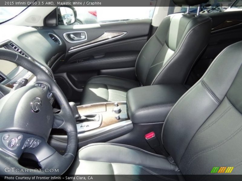 Majestic White / Graphite 2015 Infiniti QX60 3.5 AWD