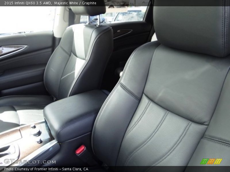 Majestic White / Graphite 2015 Infiniti QX60 3.5 AWD