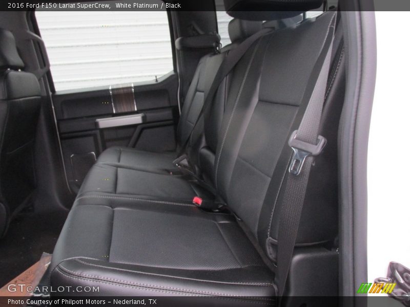 White Platinum / Black 2016 Ford F150 Lariat SuperCrew