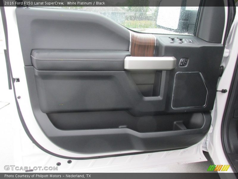 White Platinum / Black 2016 Ford F150 Lariat SuperCrew