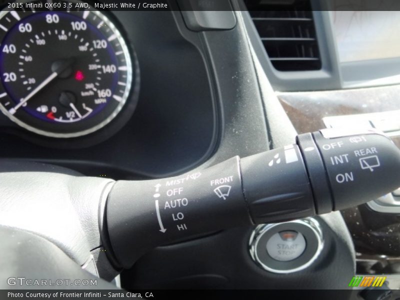 Majestic White / Graphite 2015 Infiniti QX60 3.5 AWD
