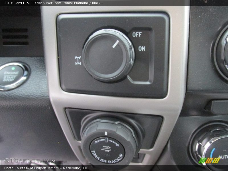 White Platinum / Black 2016 Ford F150 Lariat SuperCrew