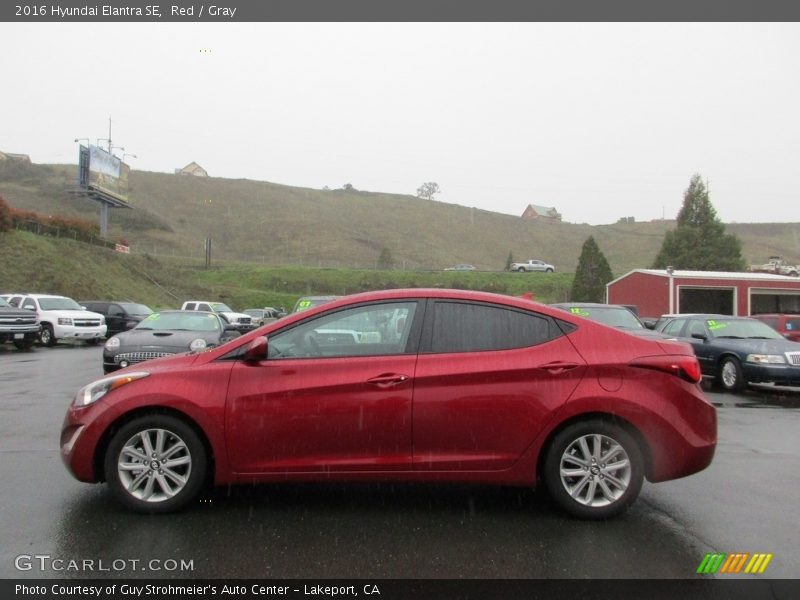 Red / Gray 2016 Hyundai Elantra SE