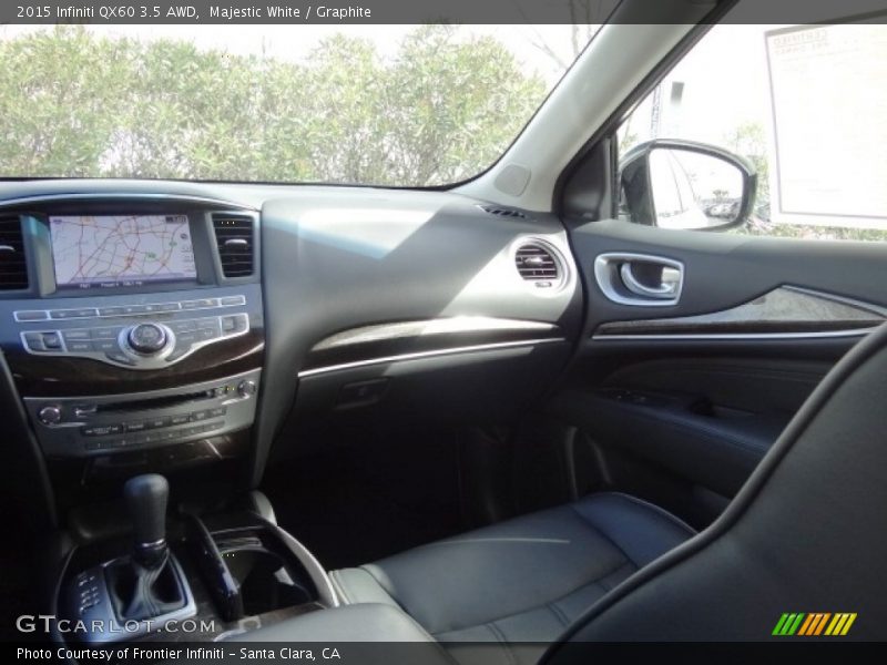 Majestic White / Graphite 2015 Infiniti QX60 3.5 AWD