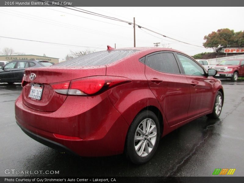 Red / Gray 2016 Hyundai Elantra SE
