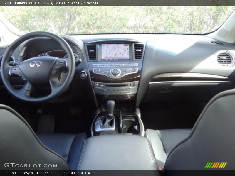 Majestic White / Graphite 2015 Infiniti QX60 3.5 AWD