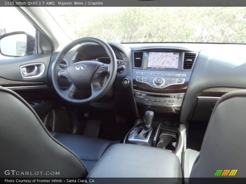 Majestic White / Graphite 2015 Infiniti QX60 3.5 AWD