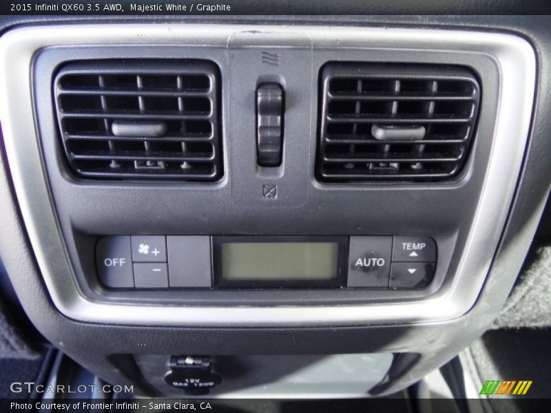 Majestic White / Graphite 2015 Infiniti QX60 3.5 AWD