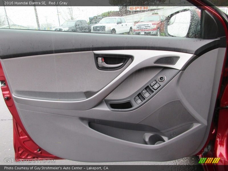 Red / Gray 2016 Hyundai Elantra SE