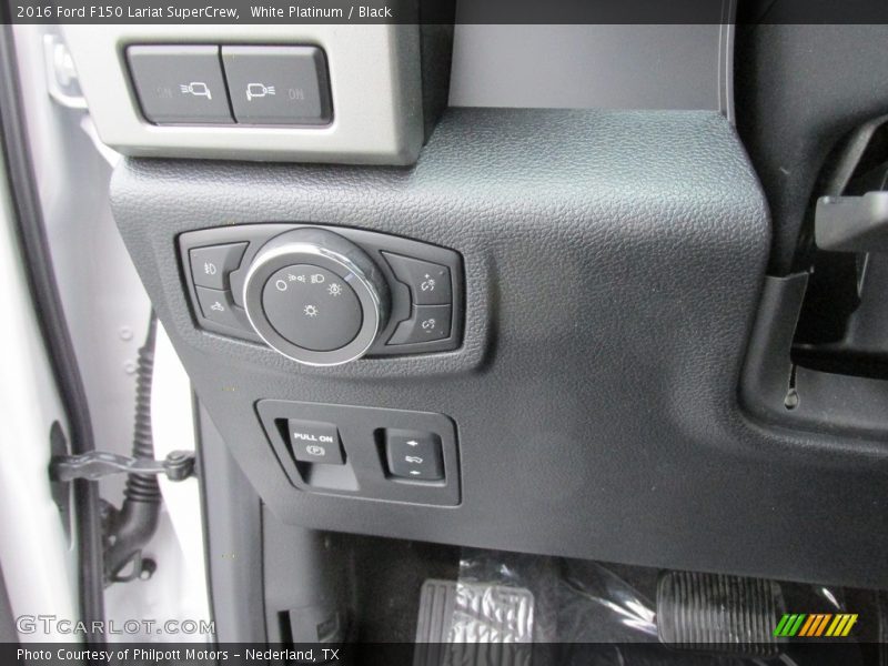 White Platinum / Black 2016 Ford F150 Lariat SuperCrew