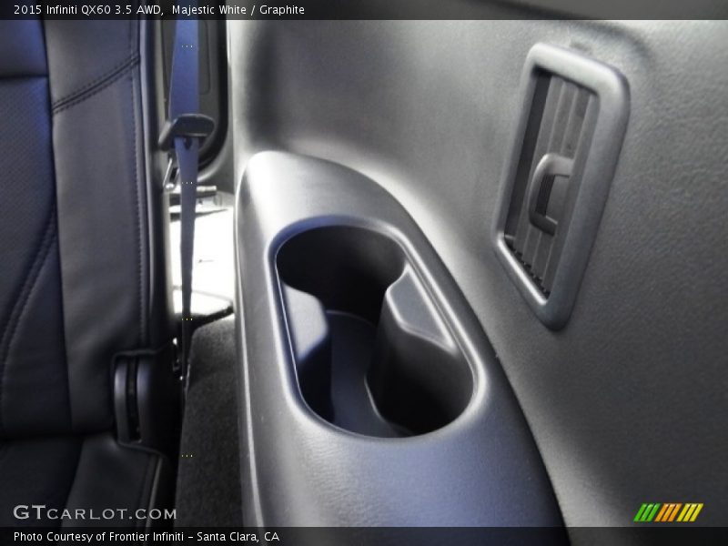 Majestic White / Graphite 2015 Infiniti QX60 3.5 AWD