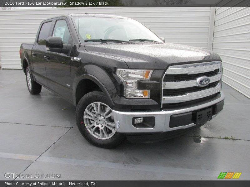Shadow Black / Black 2016 Ford F150 Lariat SuperCrew